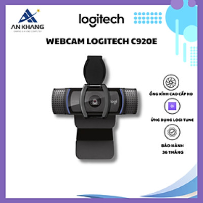 Webcam Logitech C920e - Hàng Chính Hãng - Bảo Hành 36 Tháng