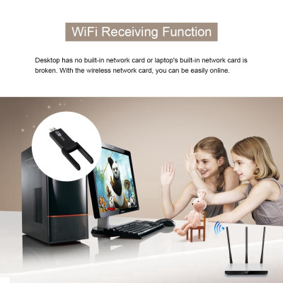 Ăng Ten Thu Sóng Wifi 1200mbps 5ghz 2.4ghz 802.11ac Rtl8812Bu tốc độ siêu nhanh không thua dây cáp Tiện Dụng - miếng lót chuột