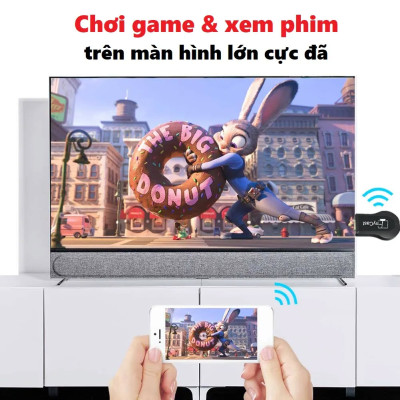 Bộ Truyền Tín Hiệu HDMI Không Dây Anycast MX18 Plus truyền hình ảnh từ điện thoại smartphone 3G 4G Wifi lên TV Full HDMI 1080P - Hàng Chính Hãng