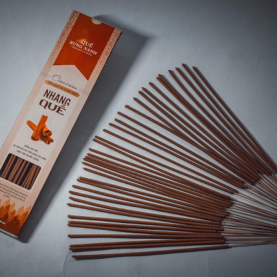 Nhang Quế Rừng Xanh - Quế nguyên chất, hương quế rừng tự nhiên, thanh lọc không khí, không gây độc hại đến sức khỏe, giúp tin thần thoải mái - 100% nguyên chất - Hàng chính hãng