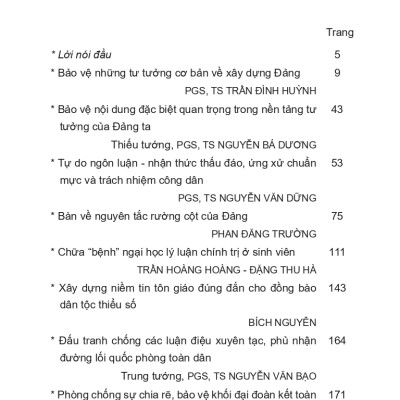 Bảo Vệ Nền Tảng Tư Tưởng Của Đảng Trong Tình Hình Mới