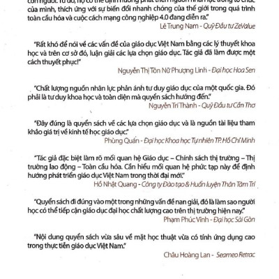 Các Lựa Chọn Trong Đầu Tư Vốn Con Người