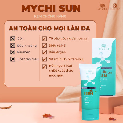 kem mychi face + kem chống nắng Mychi sun