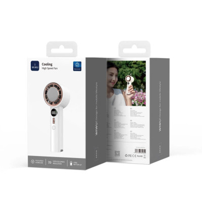 Quạt Cầm Tay Mini WI WU Wi-FS016 Làm Mát Tốc Độ Cao - Hàng Chính Hãng