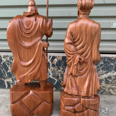 Bộ đôi văn võ song toàn ,Tượng khổng minh ( gia cát lượng ) và tượng quan công kt cao 70