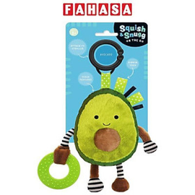 Móc Treo Nhồi Bông Quả Bơ - Squish And Snugg On The Go Avocado