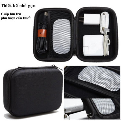 Hộp Đựng Củ Sạc Điện Thoại Đồng Hồ Thông Minh Đựng Tai Nghe Sạc  – Bảo Vệ Phụ Kiện Di Động LapTop Chính Hãng miDoctor --