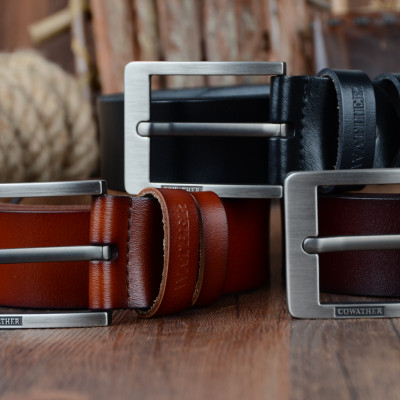 Thắt Lưng Da Bò Chính hãng COWATHER XF004 Nâu