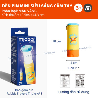 Đèn pin mini bỏ túi Mideer Outdoor Adventure Flashlight cho bé cầm tay