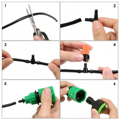 Bộ phun sương làm mát, tưới cây, tưới lan