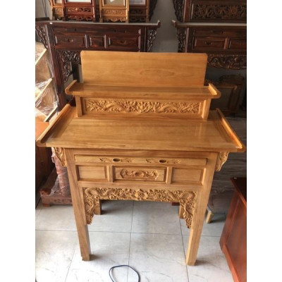 Bàn Thờ & Kệ Thờ 1m27 Gỗ Gõ Đỏ Nam Phi