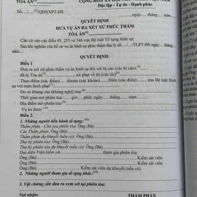 Sách So Sánh - Đối Chiếu Bộ Luật Tố Tụng Hình Sự Năm 2015 sđ, bs năm 2021 và Các Biểu Mẫu Trong Bộ Luật Tố Tụng Hình Sự (V2226A)