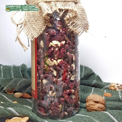 Hạt óc chó đỏ ChamiFood Tách vỏ 500G NHẬP KHẨU MỸ CHÍNH NGẠCH LOẠI 1, gấp 3 lần Dưỡng chất, giúp Giảm cân Đẹp dáng.