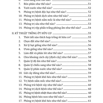 Nông Nghiệp Xanh, Sạch - Kỹ Thuật Trồng Rau, Củ, Quả Hữu Cơ