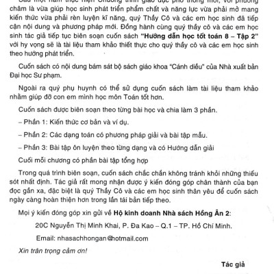 Hướng Dẫn Học Tốt Toán Lớp 8 - Tập 2 (Bám Sát SGK Cánh Diều) _HA