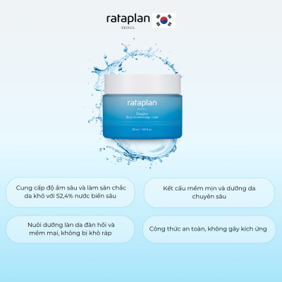 Kem dưỡng ẩm sâu Donghae RATAPLAN cấp ẩm tức thì giúp da mềm mại, ngăn ngừa lão hóa 50ml