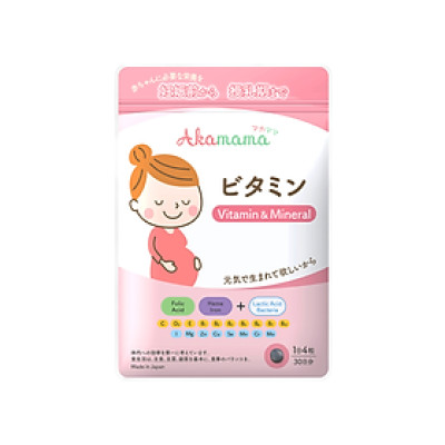 Bổ sung Vitamin tổng hợp cho bà bầu Akamama (120 viên)