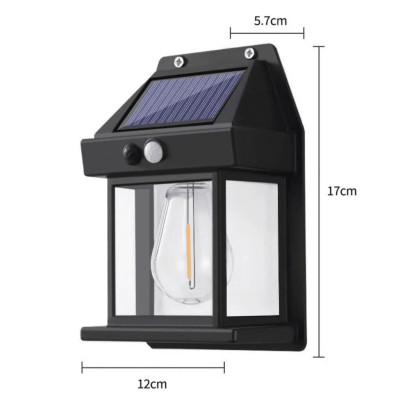 Bộ 2 Đèn Năng Lượng Mặt Trời Gắn Cột Cổng Tự Động Bật Tắt – Thiết Kế Ngôi Nhà Độc Đáo, Loại Cao Cấp