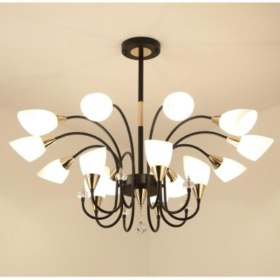 Đèn chùm vintage hiện đại cao cấp 12 , 15 tay kèm bóng led chuyên dụng