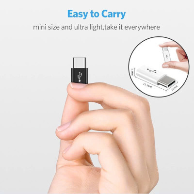 Đầu Chuyển Đổi Cổng Micro Usb Sang Type C - Hàng Nhập Khẩu