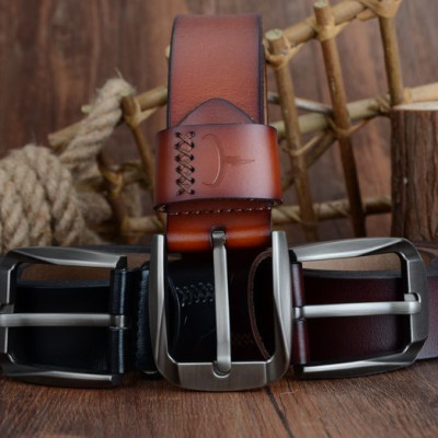 Thắt Lưng Da Bò Chính hãng COWATHER XF008 Nâu