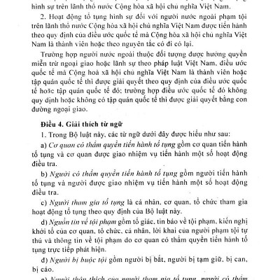 Bộ Luật Tố Tụng Hình Sự Của Nước Cộng Hoà Xã Hội Chủ Nghĩa Việt Nam (2016)