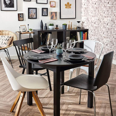 Bát (chén) ăn cơm thủy tinh Luminarc Carine màu đen 12cm H4998 | Hàng chính hãng