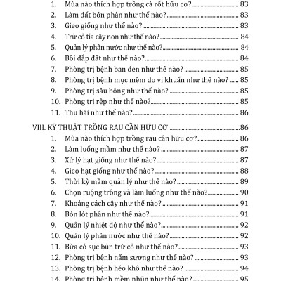 Nông Nghiệp Xanh, Sạch - Kỹ Thuật Trồng Rau, Củ, Quả Hữu Cơ