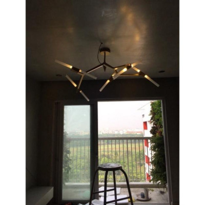 Đèn thả acnes 10 bóng, đèn trần, đèn tô điểm trần, đèn decor, đèn nhà hàng, đèn phòng khách, đèn quán bar DT