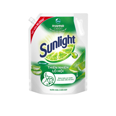 Túi Nước rửa chén Sunlight Bio-care Thiên Nhiên 100% Gốc thực vật - Muối Khoáng Lô Hội 3.3KG