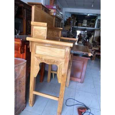 Bàn Thờ & Kệ Thờ 1m27 Gỗ Gõ Đỏ Nam Phi