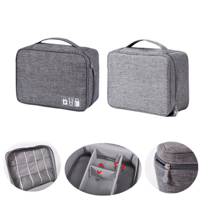 Hộp Túi Vải Đựng Phụ Kiện Công Nghệ Đa Năng Nhiều Ngăn Chống Thấm Nước Túi Phụ Kiện Du Lịch Cho Cáp Sạc Di Động, Sạc Dự Phòng, Điện Thoại, Tai Nghe, Thẻ Nhớ - Hàng Chính Hãng