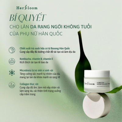 Bộ Đôi Dưỡng Trắng Da & Chống Quầng Thâm Mắt Herbloom Thuần Chay [Kem Dưỡng 60g + Kem Mắt 16ml]