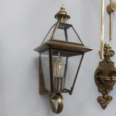 Đèn tường đồng treo tường ngoài trời, đèn ngoài trời, đèn trang trí, đèn sân vườn, đèn đồng, đèn treo cột, đèn gắn tường