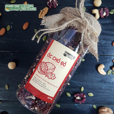 Hạt óc chó đỏ ChamiFood Tách vỏ 500G NHẬP KHẨU MỸ CHÍNH NGẠCH LOẠI 1, gấp 3 lần Dưỡng chất, giúp Giảm cân Đẹp dáng.