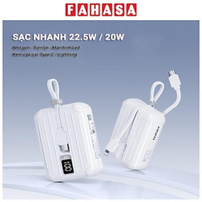 Sạc Dự Phòng Pisen Quick - POWERLink Tiny 22.5W 10000mAh (L & C) - Pisen TS-D326 - Màu Trắng