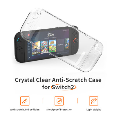 Bao Case Ốp Cứng Trong Suốt PC bảo vệ cho Nintendo Switch 2 - Hàng Chính Hãng