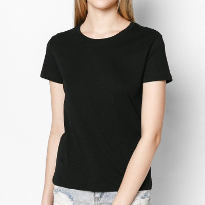 Áo Thun Nữ Đen Form rộng PC Hàn Quốc