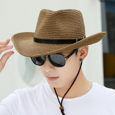 Nón cao bồi nam Mũ cao bồi nữ đi biển rộng vành chống nắng UV  thoáng mát gấp gọn Panama thời trang Korea dona22032001