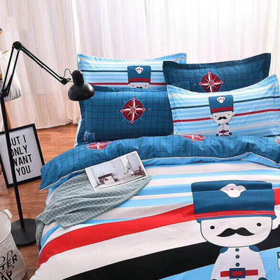 Bộ drap và vỏ chăn cotton Classic Kid VCK2007 ( 4 món )