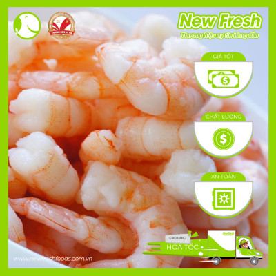 [GIAO NHANH HCM] Tôm Thẻ Nõn Làm Sạch Hấp Size Lớn - Túi 500Gr