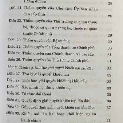 Luật Khiếu Nại ( hiện hành )