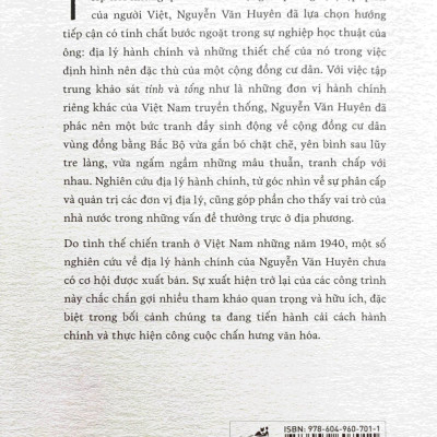 Địa Lý Hành Chính Và Tập Quán Người Việt Cùng 2 Di Cảo Chưa Từng Công Bố