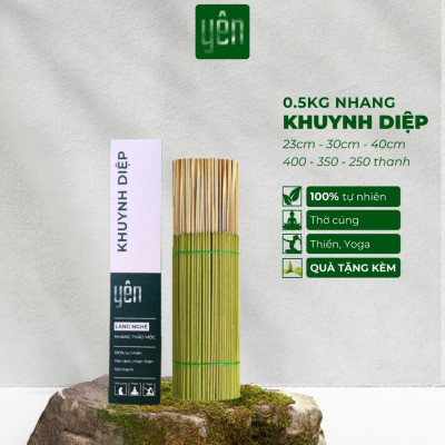 Nhang Khuynh Diệp Sạch 0.5kg Giá Sỉ Loại 23-30-40cm 400-350-250 Thanh Yên 100 % Tự Nhiên Thờ Cúng Thư Giãn