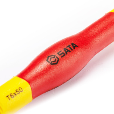 Tua vít nhỏ chính xác T20 * 50mm cách điện 1000V VDE SATA 63905
