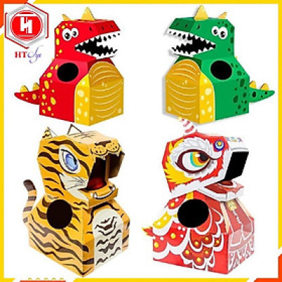 Đồ chơi trung thu, đồ chơi hoá trang cho bé đầu Kỳ Lân, Hổ, Khủng Long, Đồ chơi trẻ em HT SYS
