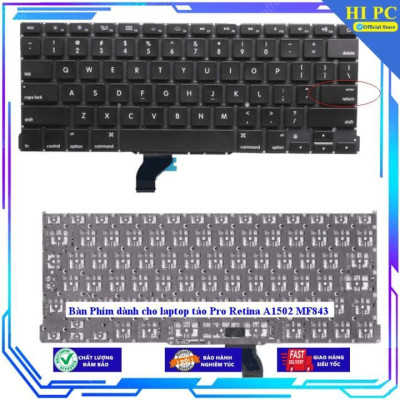 Bàn Phím dùng cho laptop táo Pro Retina A1502 MF843 - Hàng Nhập Khẩu New Seal