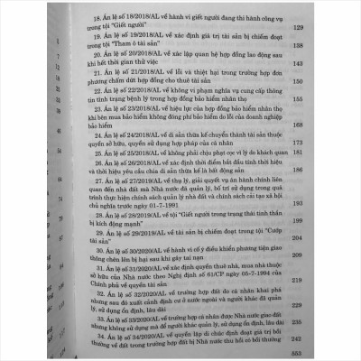 Sách Hệ Thống Án Lệ Việt Nam – Từ Án Lệ số 01 đến Án Lệ số 72 (V2481TP)