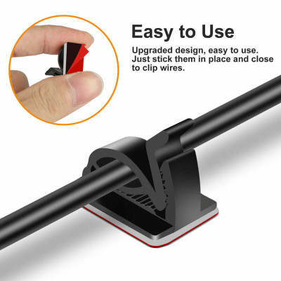 COMBO 5 Móc Treo Dây Điện Keo Siêu Dính Tường Hamart Nút Cố Định Dán Đi Cáp Điện Chống Rối