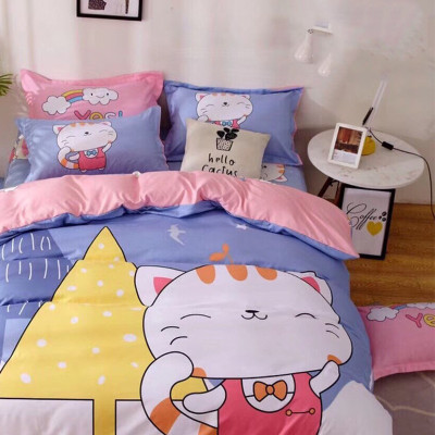 Bộ drap và vỏ chăn cotton Classic Kid VCK2011 ( 4 món )